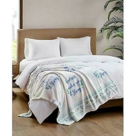 JLA Home Word Plush Throw – 50x60/Kindness - Picture 1 of 1